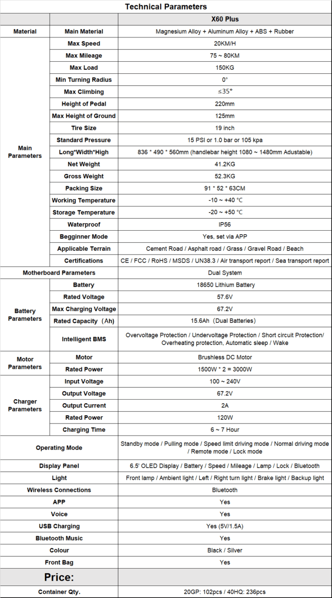 Scooter électrique équilibrant avec poignée